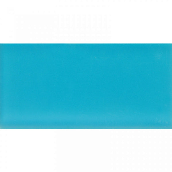 COLOR PALETTE TURQUOISE CLOUD MATTE 3x6 glass Mosaic Tile.