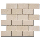 Crema Marfil Marble 2x4 Honed Mosaic Tile.