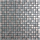 CRYSTAL SPRINGS STERLING GLOSS glass Mosaic Tile.