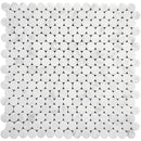 Dc Metro Logan Circle Honed Bianco Carrara Mosaic Tile.