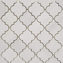 Dolomite Pearl Marble Lantern (Arabesque) Polished Mosaic Tile.