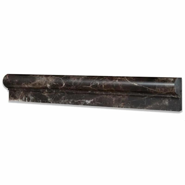 Emperador Dark Spanish Marble 2x12 1 Step Chairrail Polished.