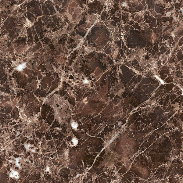 Emperador Dark Spanish Marble 4x4 Polished Tile.