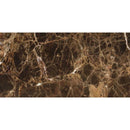 Emperador Dark Spanish Marble 6x12 Polished Tile.