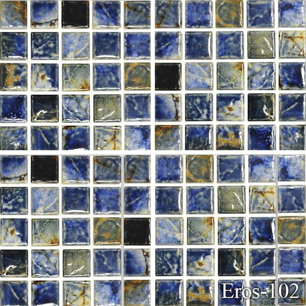 Eros Autumn 1x1 Pool Tile Series.