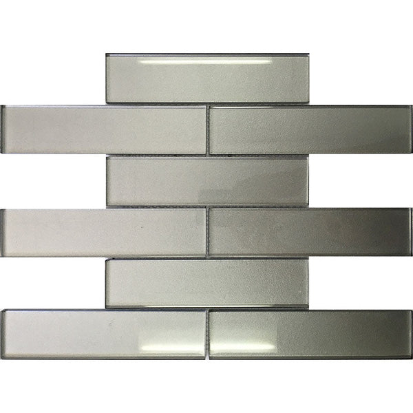 GALAxY PEWTER glass Mosaic Tile.