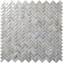GLAMOUR ESPIGA PEARL Glass Mosaic Tile.