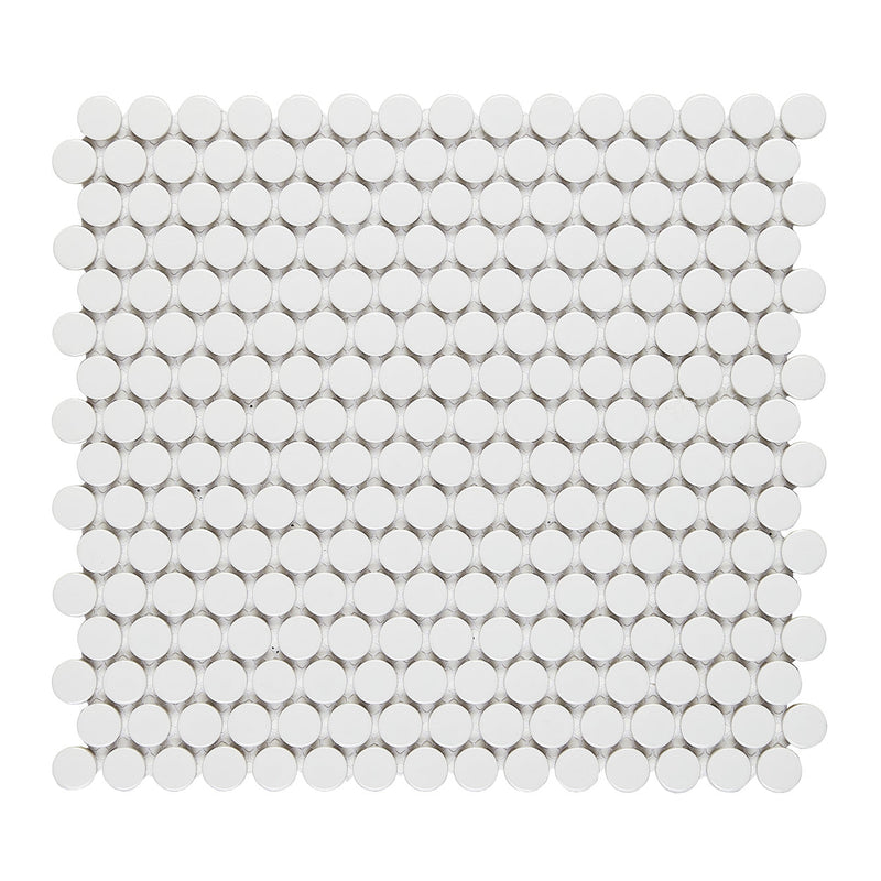 Glossy White Pennyrounds