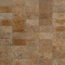 Gold Travertine 3x6 Tumbled Tile.