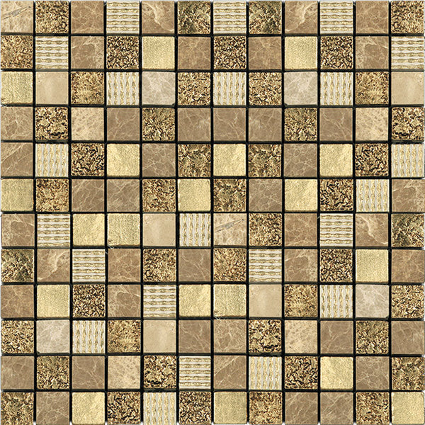 INKA TUSCANY glass, resin, stone Mosaic Tile.