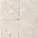 Ivory Travertine 4x4 Tumbled Tile.