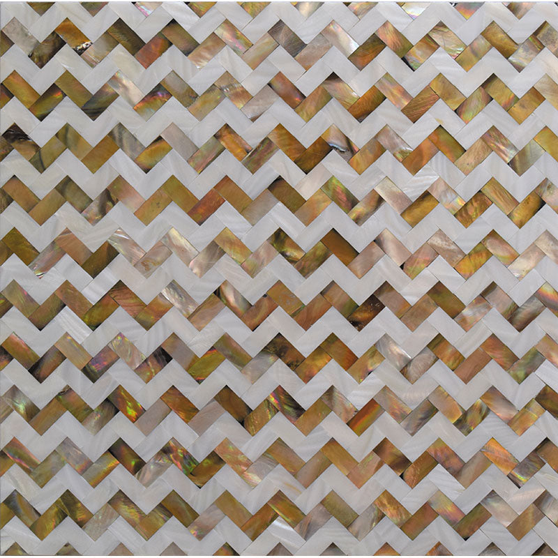 JEWELS OF THE SEA INLAY shell Mosaic Tile | stoneandtiledepot.com