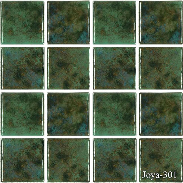 Joya Verde 3x3 Pool Tile Series.