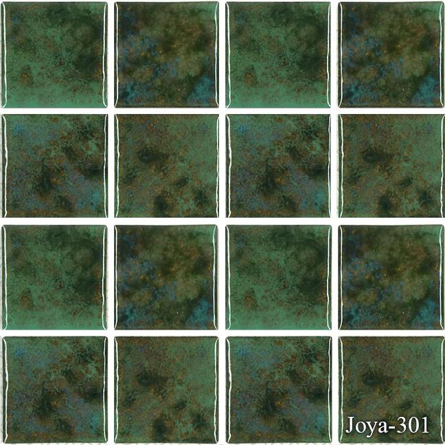Joya Verde 3x3 Pool Tile Series.