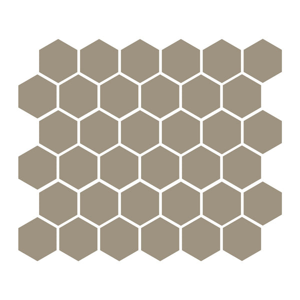 Khaki 2″ Hexagon Matte