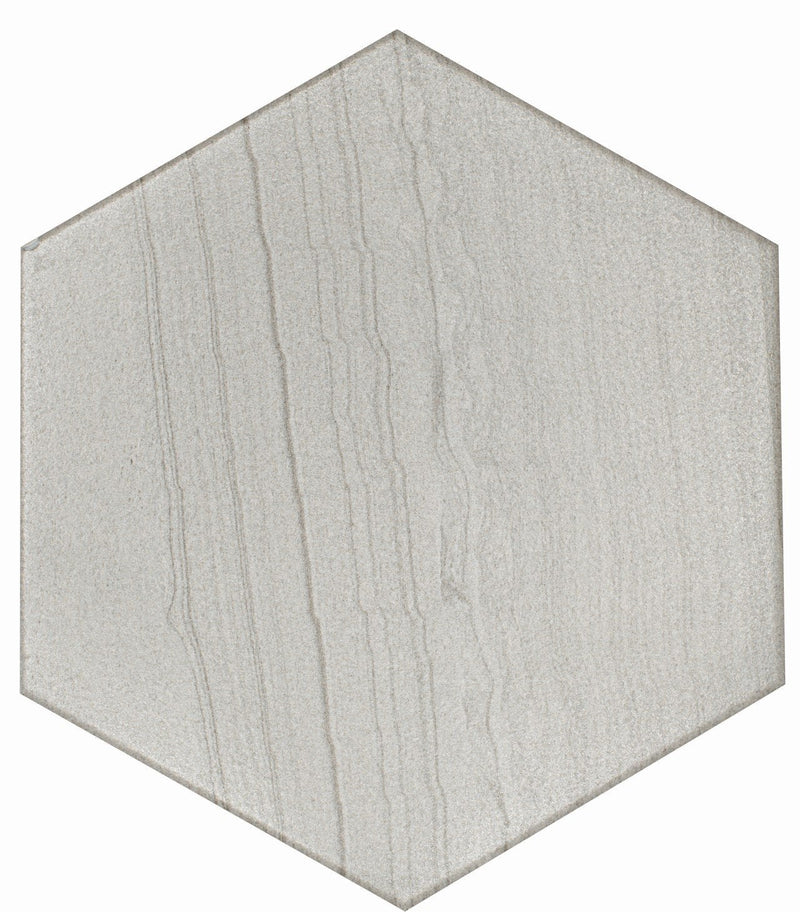 Legend Blanco 8x9 Hexagon Porcelain Tile.