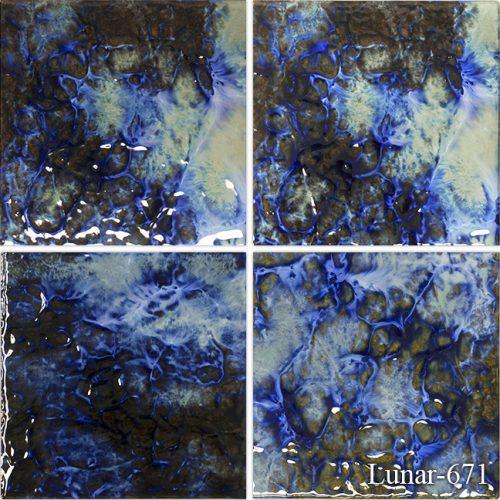 Lunar Blue Bend 6x6 Pool Tile Series.