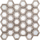 Marbella Gibraltar Wooden Gray / Eastern White Mosaic Tile.