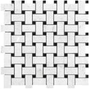 Marbella Plaza Nero Bianco Carrara / Eastern Black Mosaic Tile.