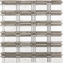 Marbella Seville Eastern White / Wooden Gray Mosaic Tile.