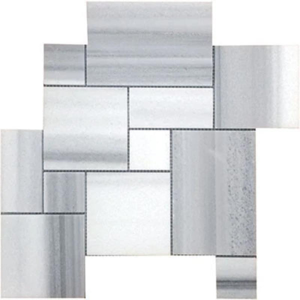Marmara Marble Mini Pattern Polished Mosaic Tile.
