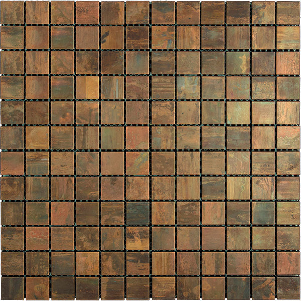 METALLICO COPPER RIM metal Mosaic Tile.