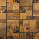 METALLICO COPPER VALLEY metal Mosaic Tile.