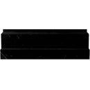 MOLDINGS NERO CHAIR POLISHED 4x4 Eastern Black Mosaic Tile.