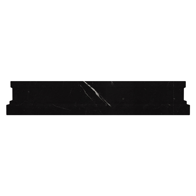 MOLDINGS NERO CHAIR POLISHED Eastern Black Mosaic Tile.