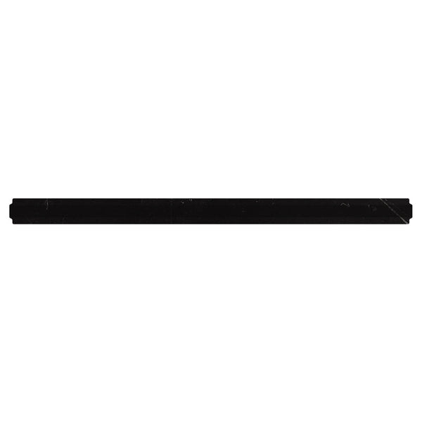 MOLDINGS NERO METRO PENCIL HONED Eastern Black Mosaic Tile.