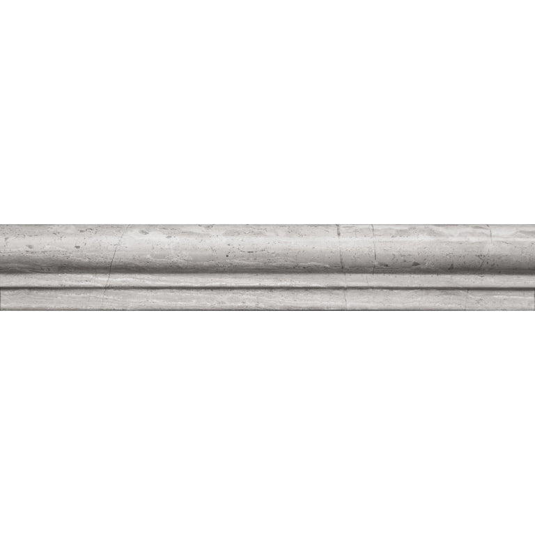 Moldings Wooden Gray Chair Rail Polished Wooden Gray Mosaic Tile.