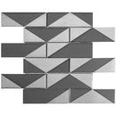 MONACO MONEGHETTI GRIS glass Mosaic Tile.