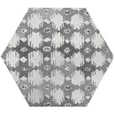 MOVEMENT  HExAGON DECO GREY Porcelain Mosaic Tile.