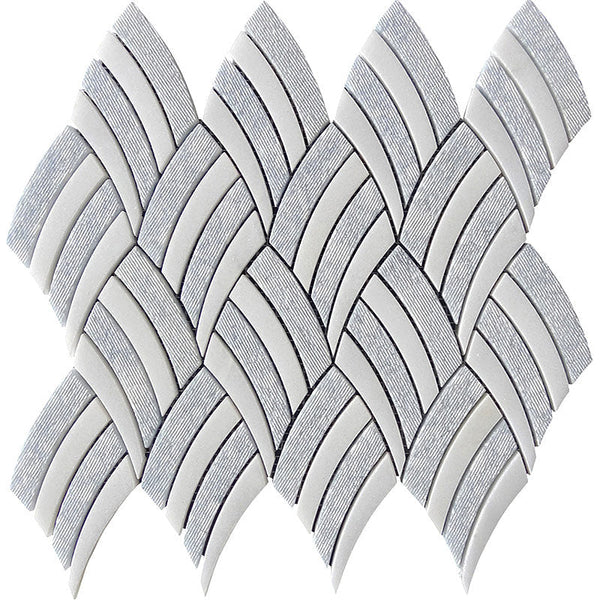 MYKONOS ARTEMIS Blue Celeste/Imperial white Mosaic Tile.