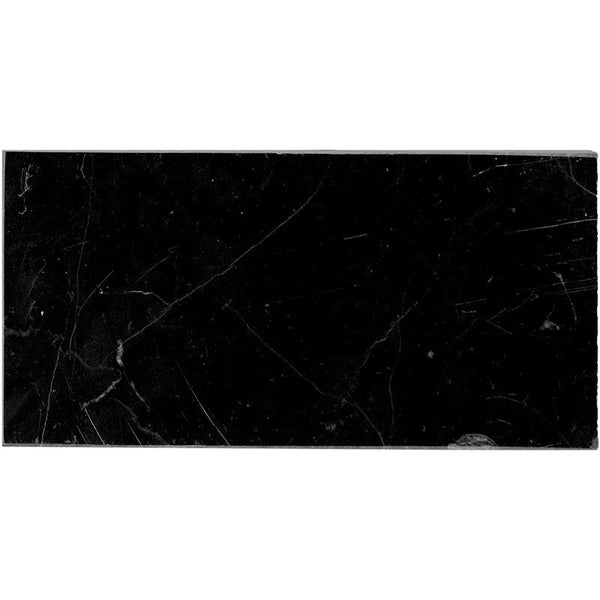 Nero Marquina Marble 3x6 Polished Tile.