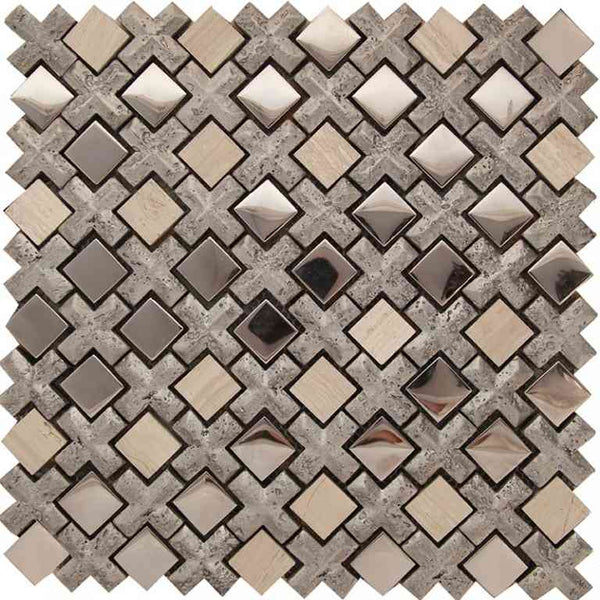 NETHERLANDS AMSTERDAM SILVER glass, resin, stone Mosaic Tile.