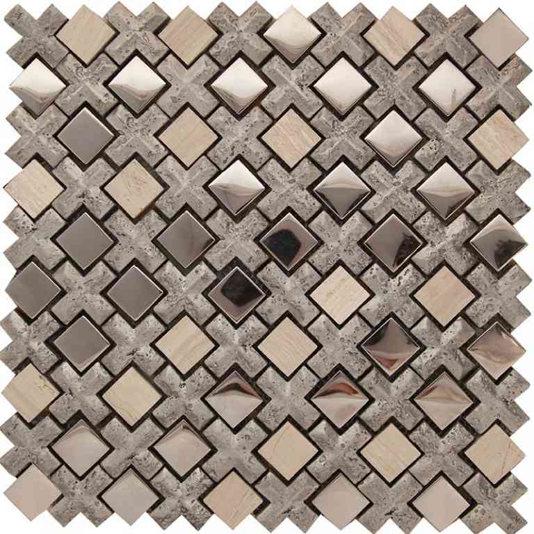 NETHERLANDS AMSTERDAM SILVER glass, resin, stone Mosaic Tile.