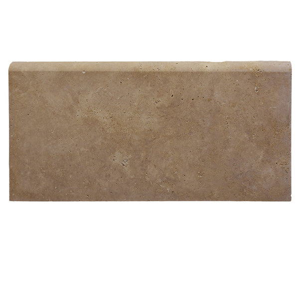 Noce Travertine 12x24 5cm Unfilled and Honed Pool Coping.
