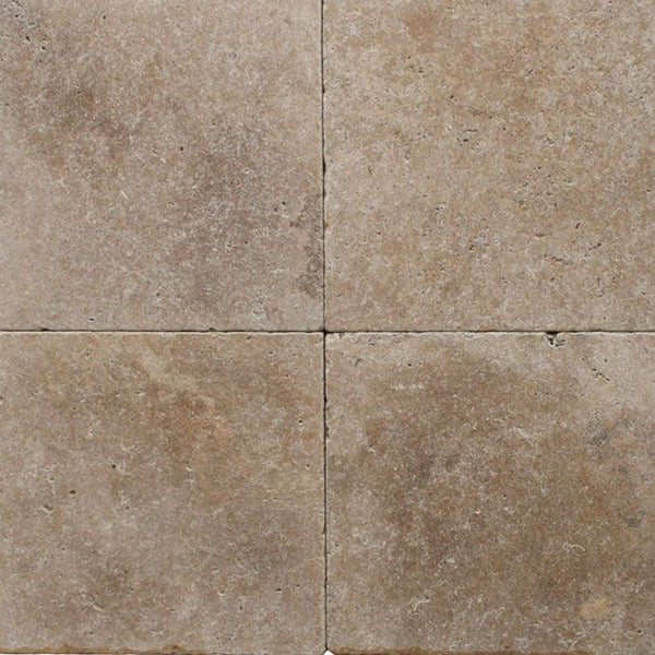 Noce Travertine 16x16 3cm Tumbled Paver.