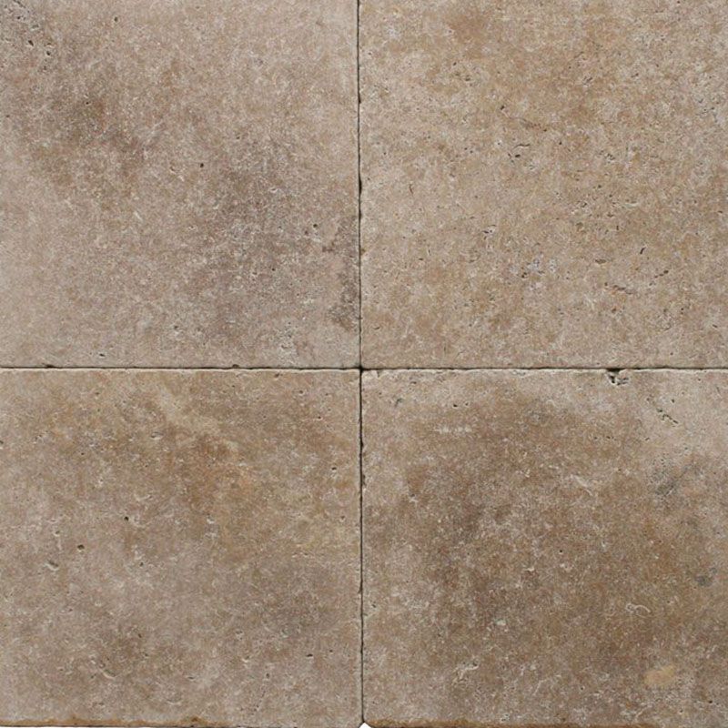 Noce Travertine 16x16 3cm Tumbled Paver.