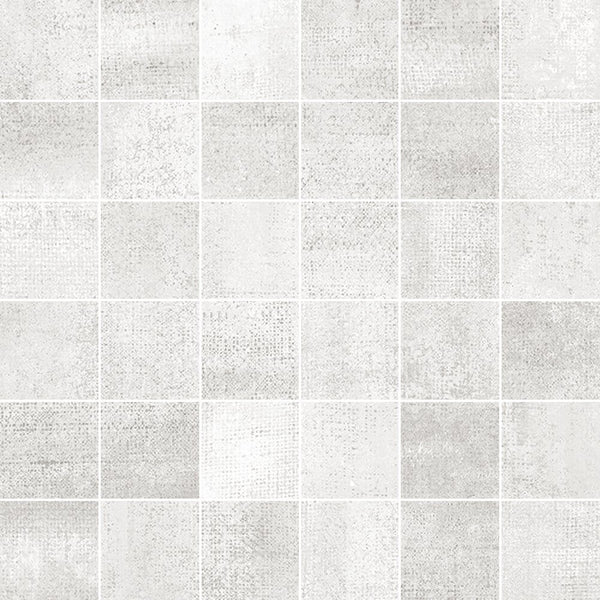 Nolita Blanco 12x12 Porcelain Mosaic Tile.