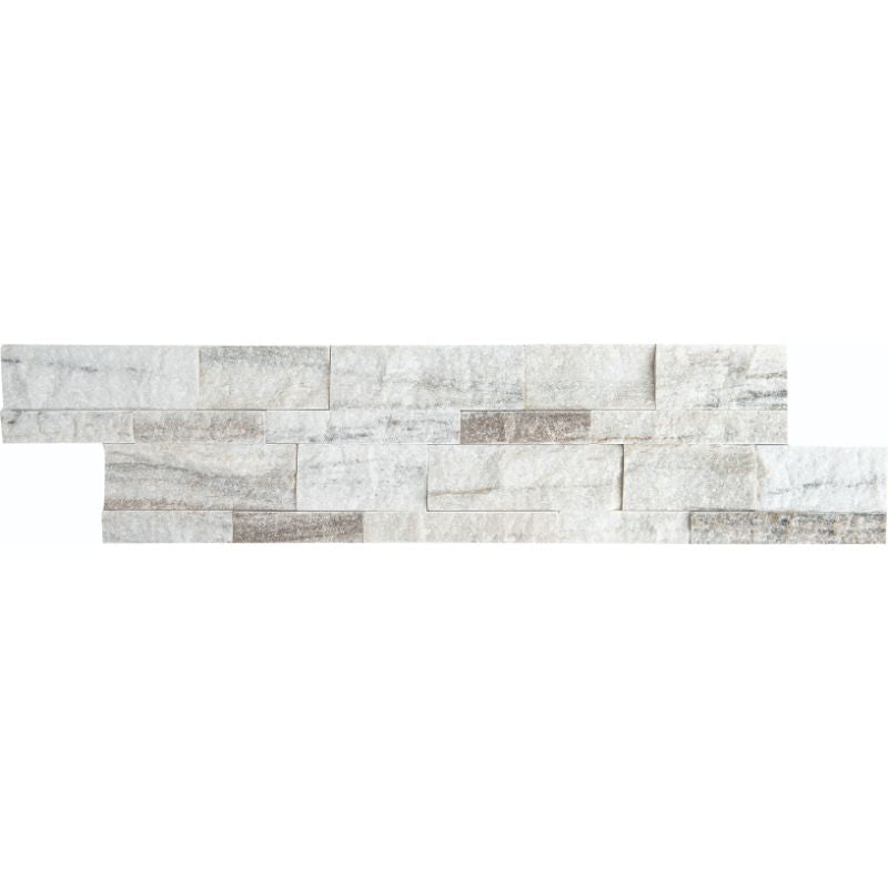 Palisandro Marble 6x24 Stacked Stone Ledger Panel.