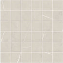 Piasentina Silver 13x13 Porcelain Mosaic Tile.