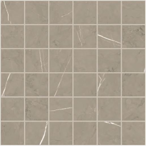Piasentina Smoke 13x13 Mosaic Porcelain Tile.