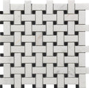 Rockart Basket Weave Marble Bw Marble Mosaic Tile.