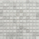 Rockart Carrara Marble 1x1 Square Porcelain Mosaic Tile.