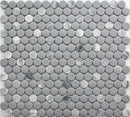 Rockart Gray Granite Penny Round 12x12 Mosaic Tile.