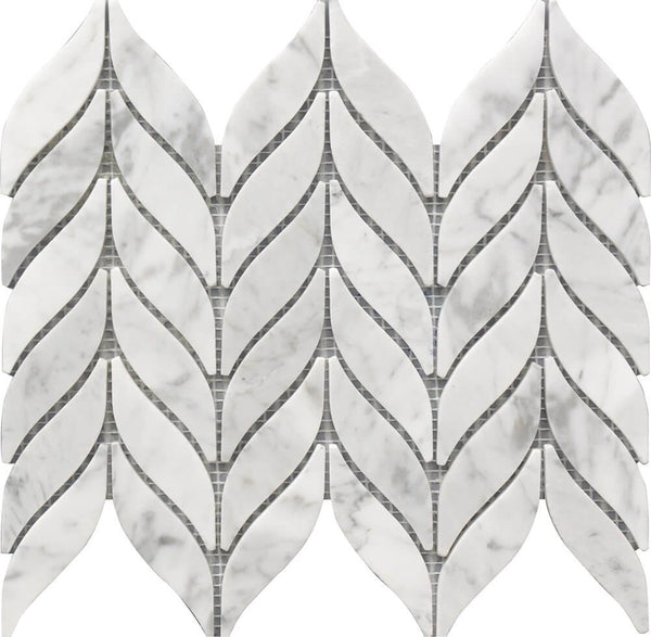 Rockart Spike 10x12 Marble Mosaic Tile.