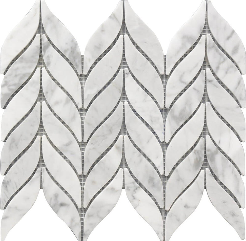 Rockart Spike 10x12 Marble Mosaic Tile.