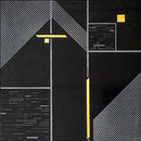 ROCKEFELLER Black Nouveau Black Jade, Brass Mosaic Tile.